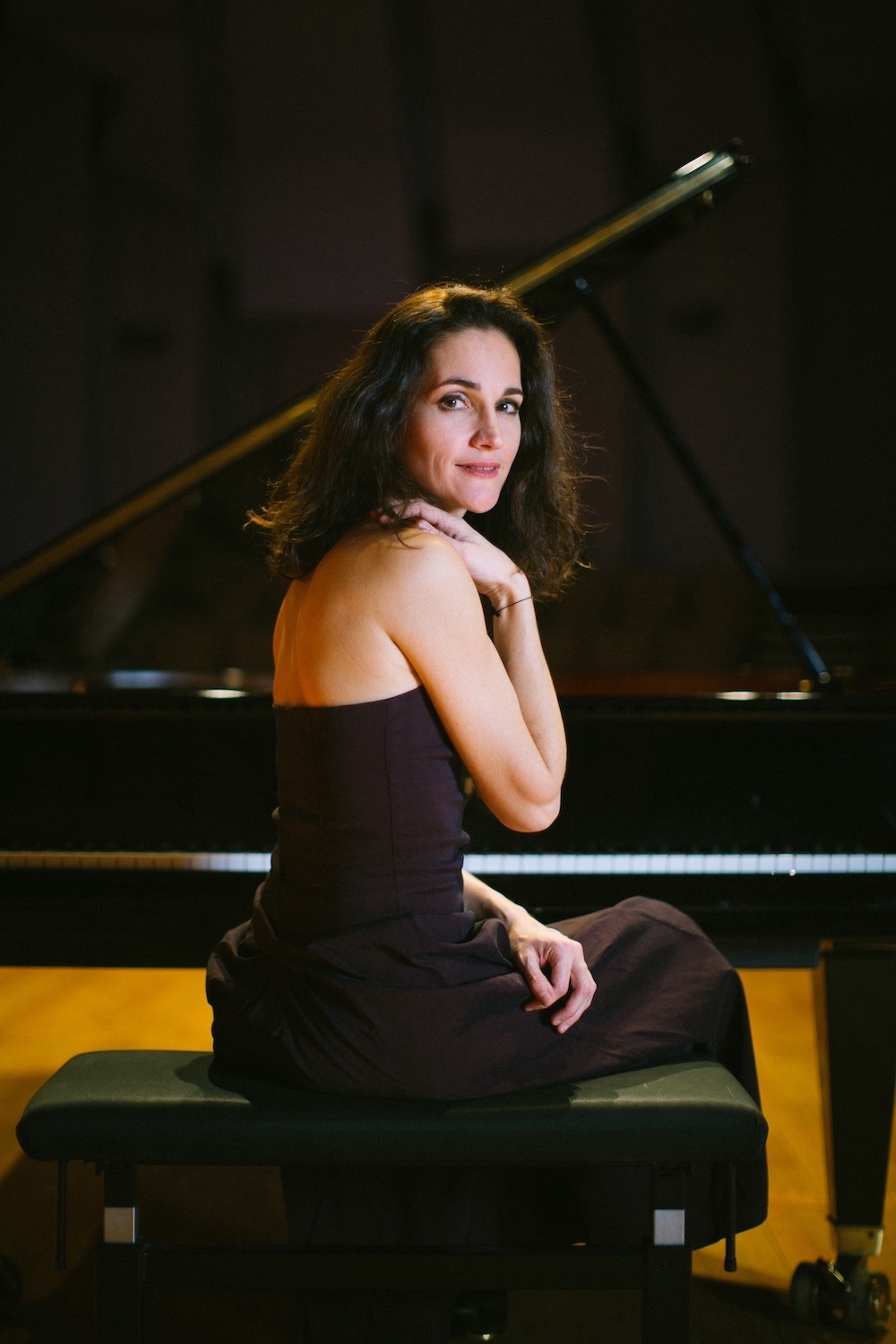 Christine Fonlupt sur scène lors d’un récital