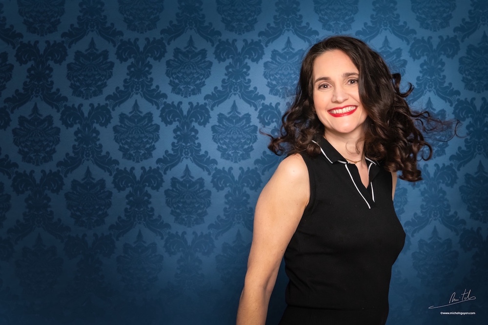Portrait de presse de Christine Fonlupt au piano